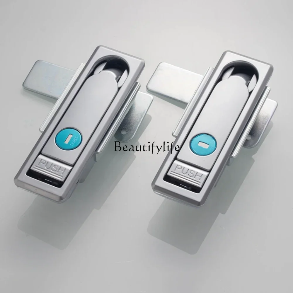 2MS104C zinc alloy flat lock handle lock, distribution cabinet door lock