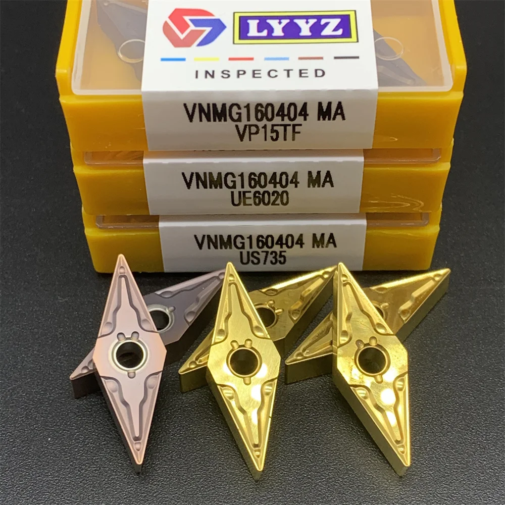 10 قطعة VNMG160404 أماه VP15TF US735 عالية الدقة الخارجية المعادن تحول أداة مخرطة أدوات CNC آلة أجزاء تحول شفرة
