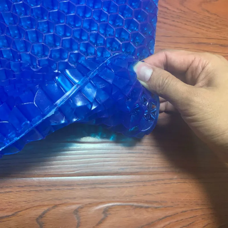 Breathable Chair Sitter 3D Latex Silicone Gel Cushion Honeycomb Summer Ice Cool Car Cushion Orthopedic Seat Egg Pad Silica