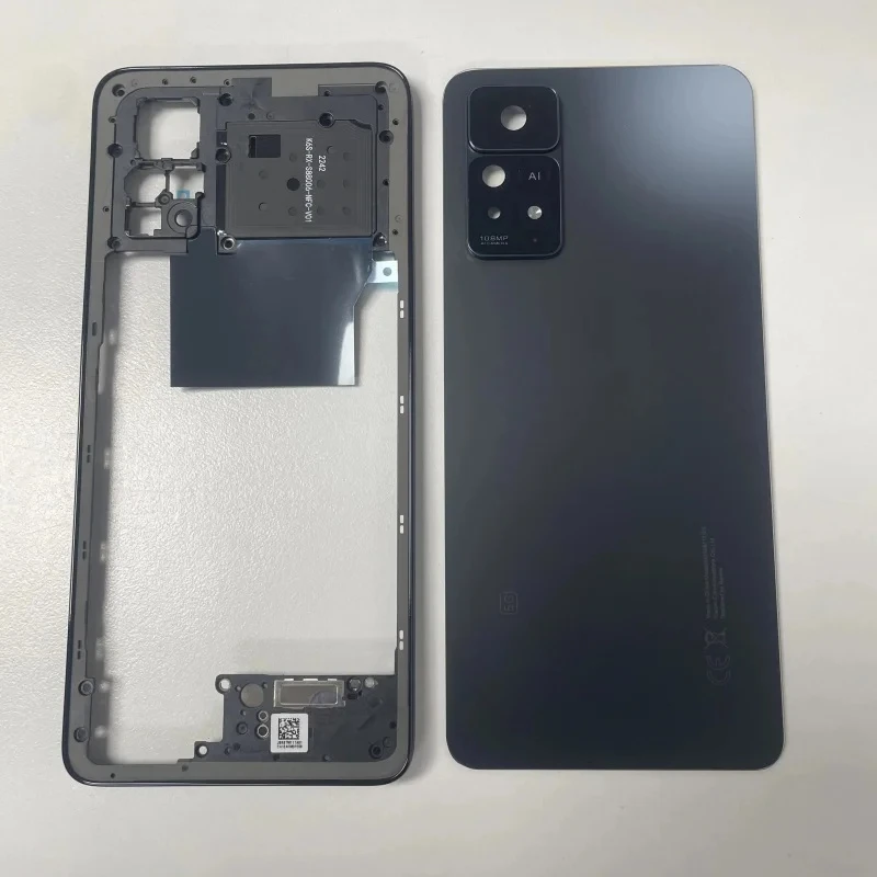 Middle Frame For Redmi Note 11 Pro 5G 2201116SG Glass Battery Cover  With Camera Lens Replacement