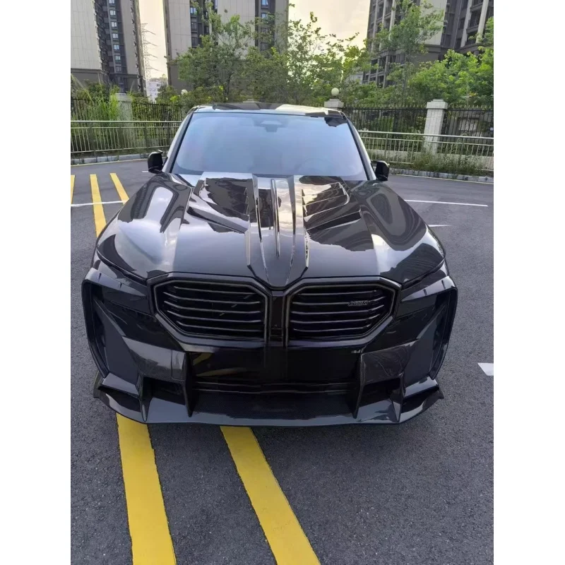 Premium Car Accessories Small Body Kit XM G09 With Front Lip Rear Diffuser Side Skirts Roof Spoiler Glossy Black FibDurable