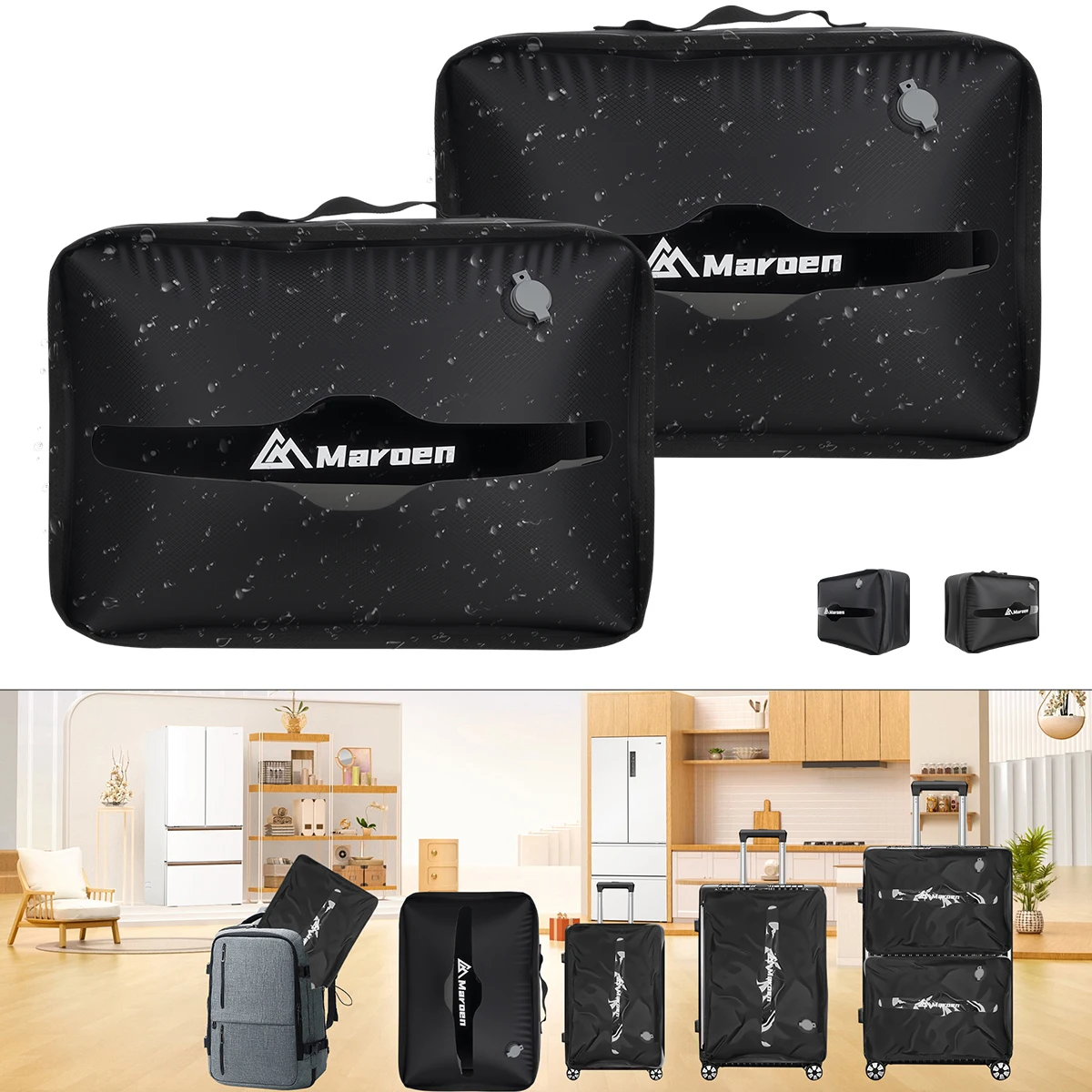 Vacuum compression bag waterproof luggage bag large capacity storage bag for business trips, travel, dormitory use, household us