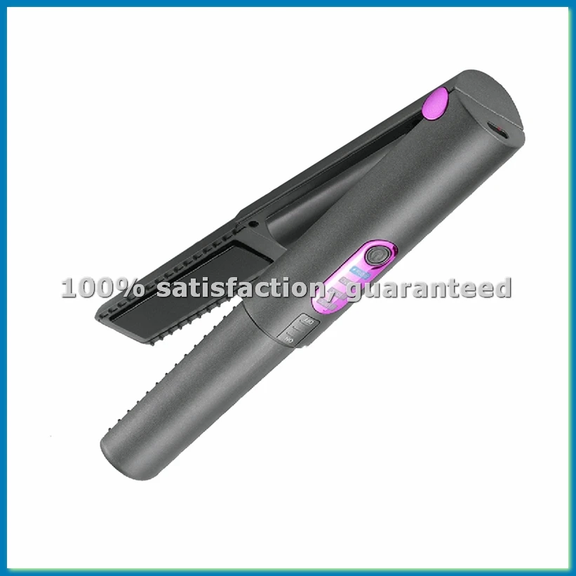 

Cordless Hair Straightener, Flat Iron 2 in 1, Portable with USB-C Rechargeable 5000mAh Battery, Ceramic Plate Grey-ABLM