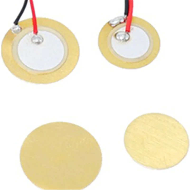 Choose your Size, 10pcs Audio Buzzer Piezoelectric Ceramic Wafer Plates 12-50MM with Wiring and Loudspeakers included