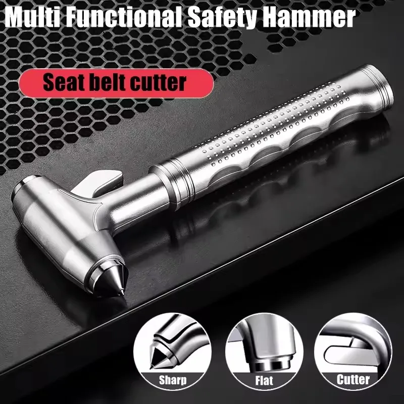 Car Safety Hammer Multi-functional Emergency Window Breaker Seatbelt Cutter Heavy Duty Automotive Escape Rescue Tool for Car Int