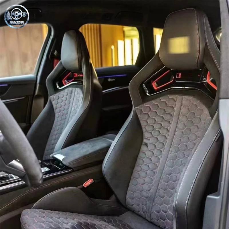 Car Interior Accessories Luxury Customized Leather Cover Bucket Racing Sports Seats for A3 A4 A5 A6 A7 A8 RS Upgrade