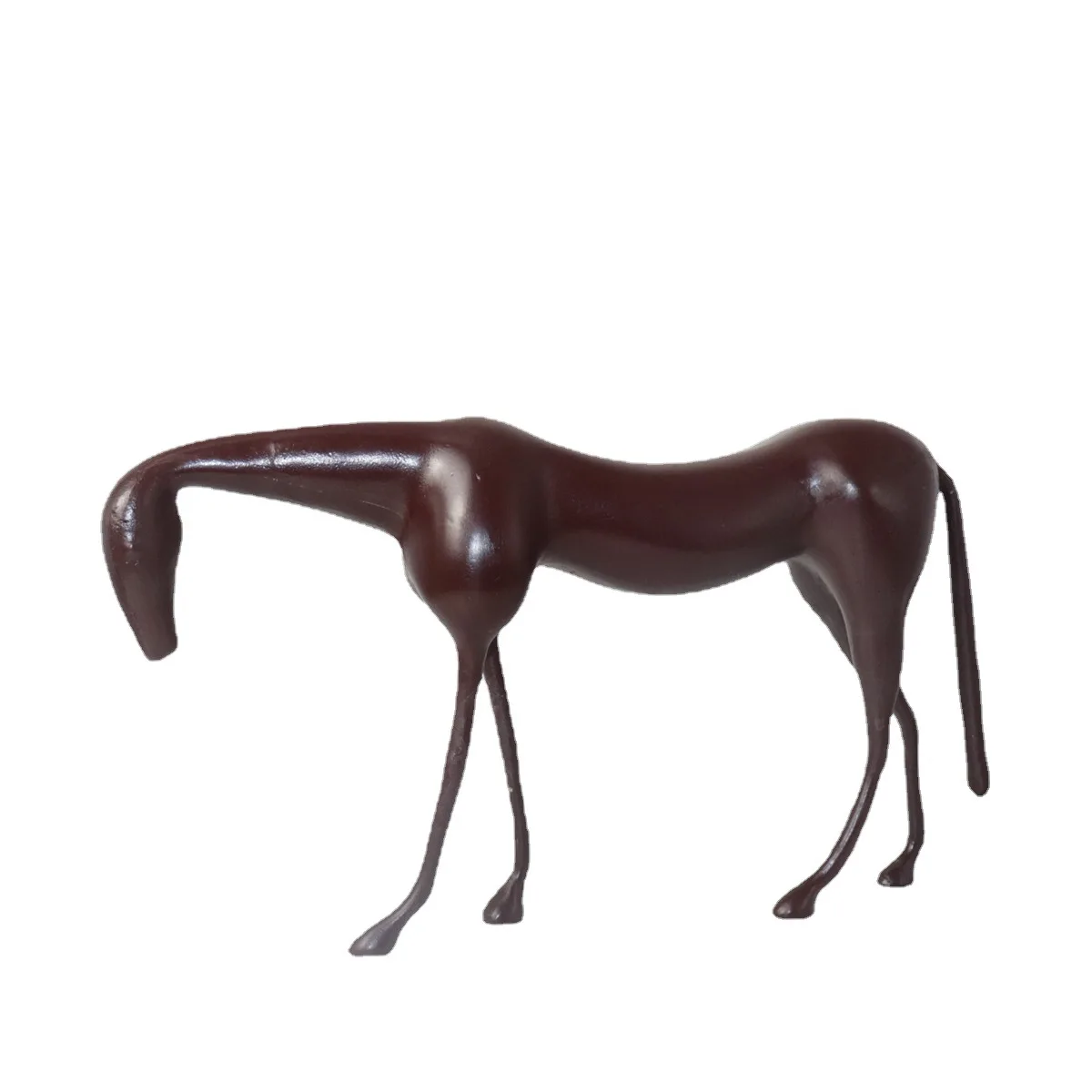 

Новая китайская абстрактная статуэтка лошади 2026 года, красная керамическая фигурка лошади, элегантный декор для гостиной, роскошные украшения для дома и офиса
