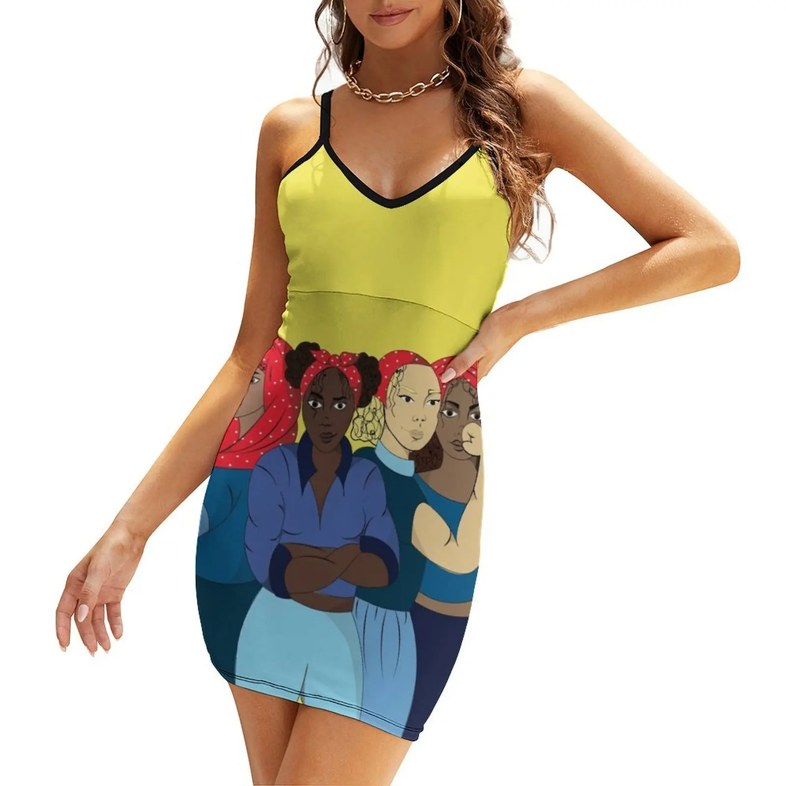 

Rosie the Riveter Sling Dress Clothing female women evening dress Women's clothing Women's summer dresses