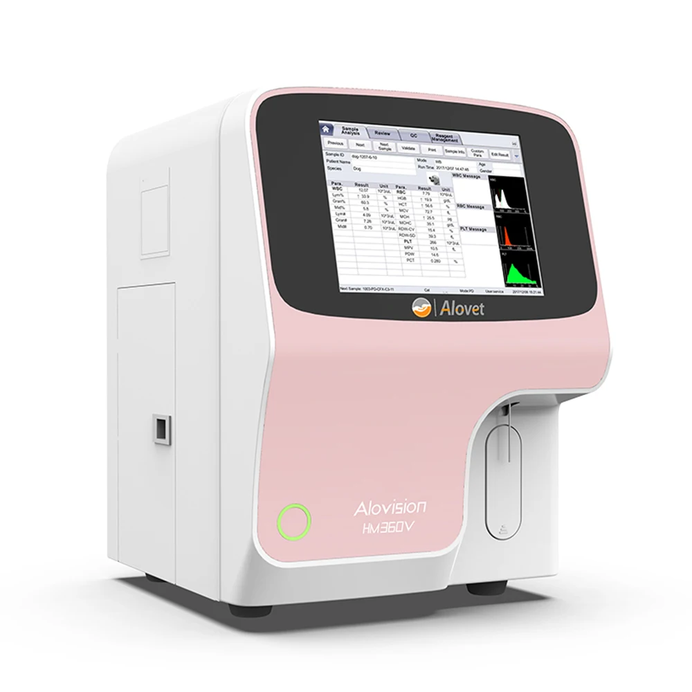 Medical Equipment Hot Selling Veterinary Instruments Veterinary Blood Analyzer VET Hematology Chemistry Analyzer Pink Use