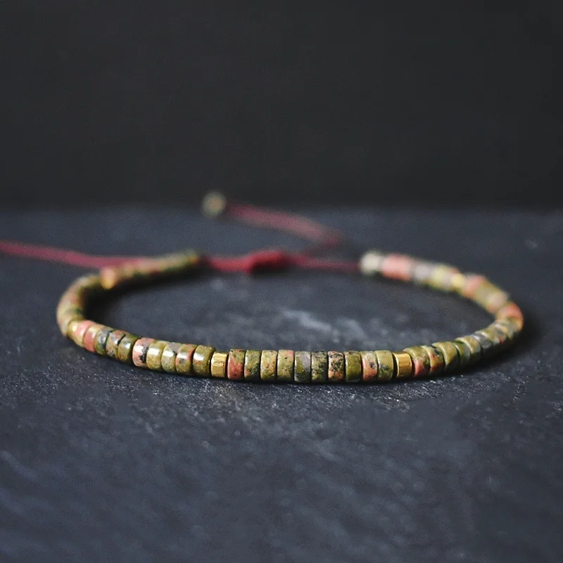 4mm Natural CrystalBeaded Bracelet Healing Gemstone Energy Balance Spiritual Yoga Wrist Jewelry Unisex Gift for Couple Birthday