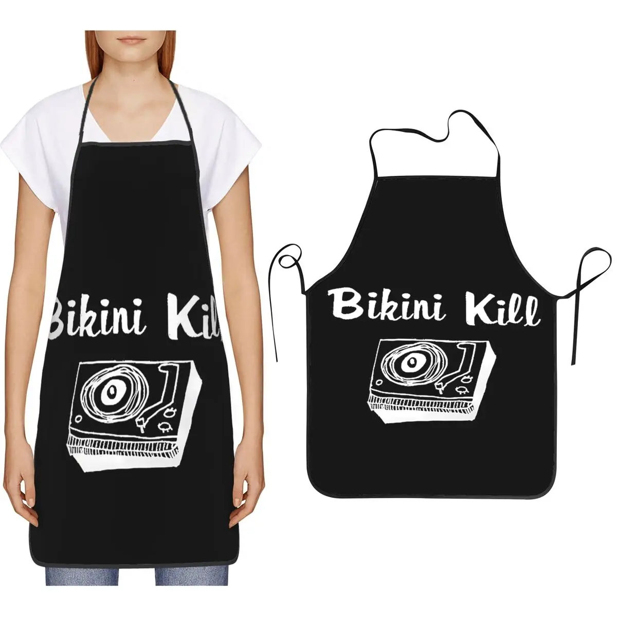 

Фартуки Band Kill для шеф-повара, приготовления пищи, кухни, Tablier, водонепроницаемый нагрудник для чистки кухни, сарафан для женщин и мужчин, садоводства