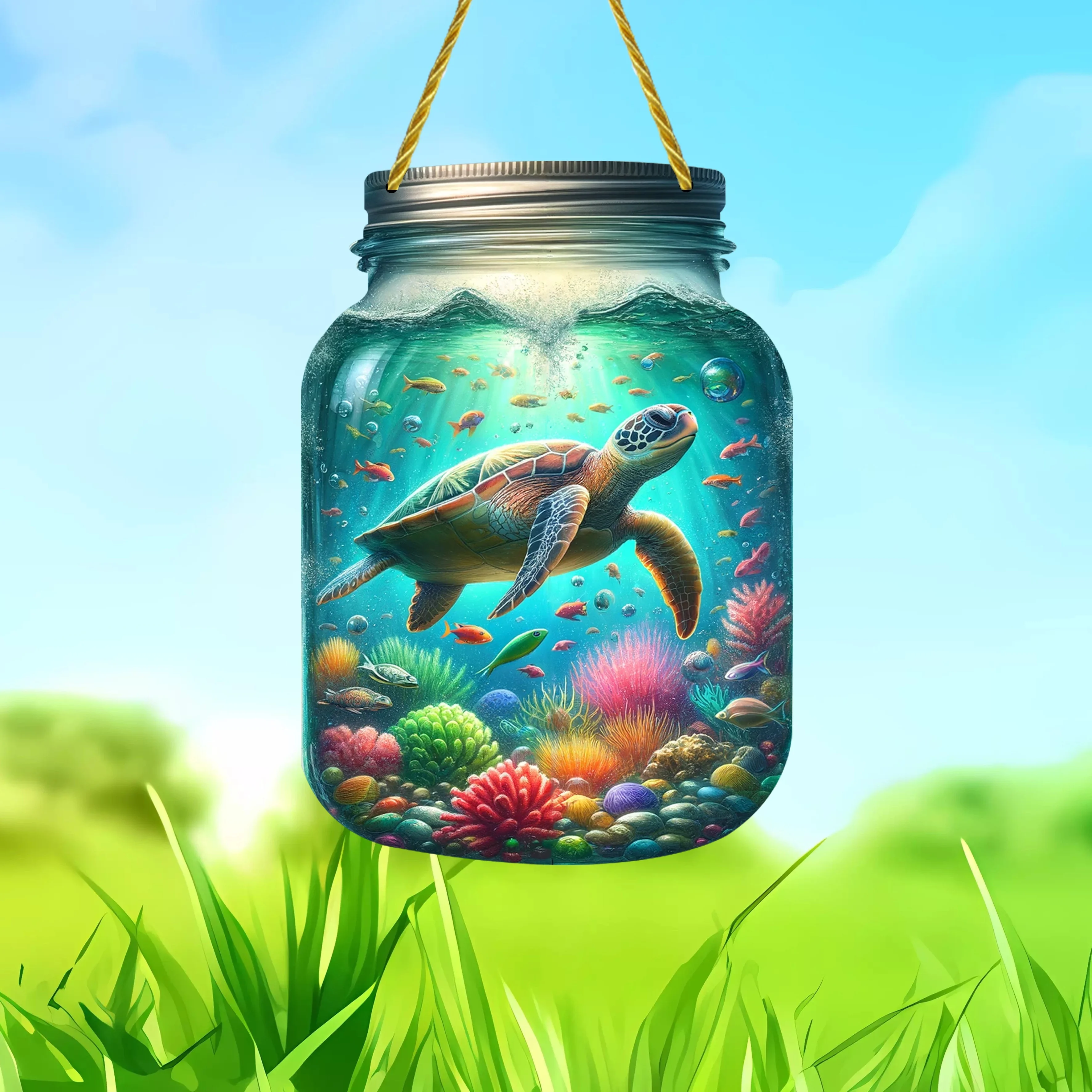 

Акриловая банка-масон, подвеска в виде окна с черепаховым небом, ловец солнца, подарки, подарок, семейная комната, кухня, гостиная, подвеска на дверное окно