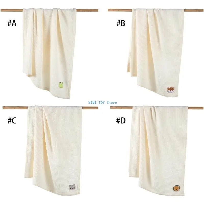 

24BE Baby Receiving Blanket Kindergarten Quilt Toddlers Water Absorbent Bathing Cloth