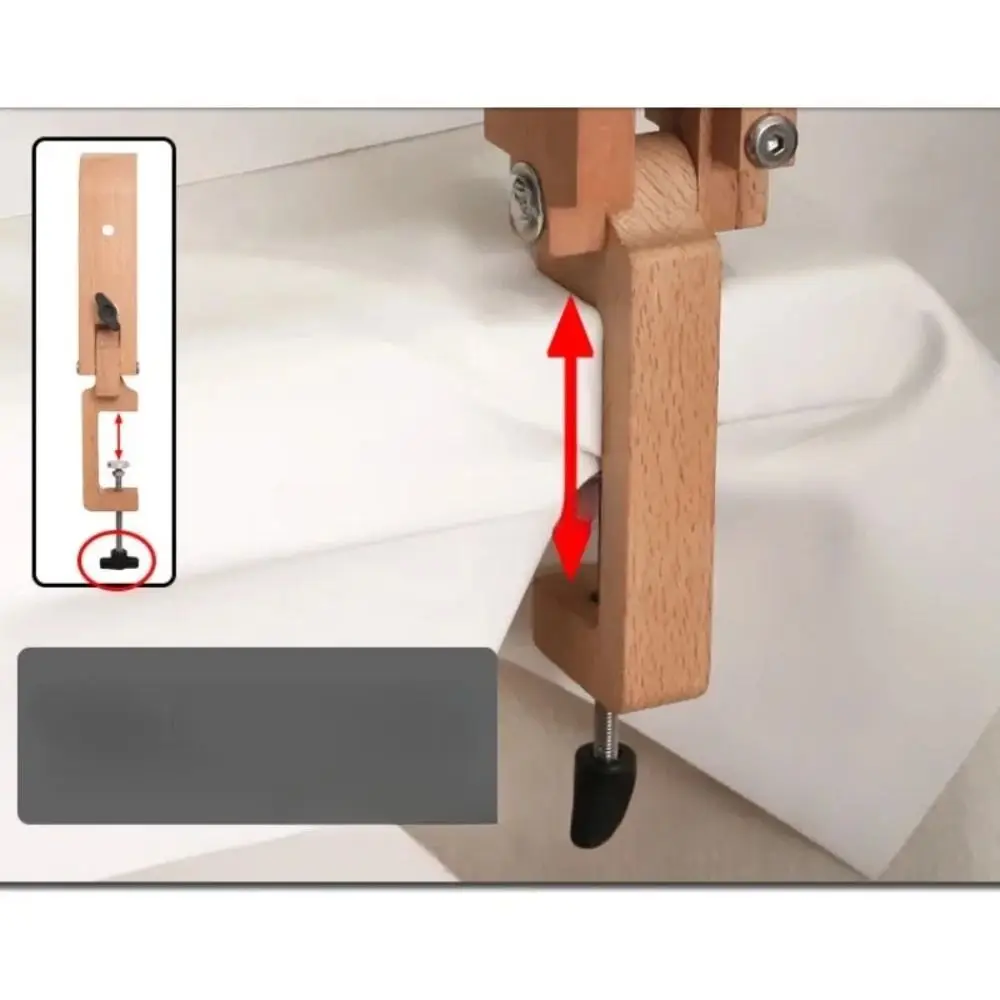 

Adjustable Foldable Wooden Clamp Hand Stitching Extended Base Plate Leather Tool Wood Sewing Clip Anti-slip Wood