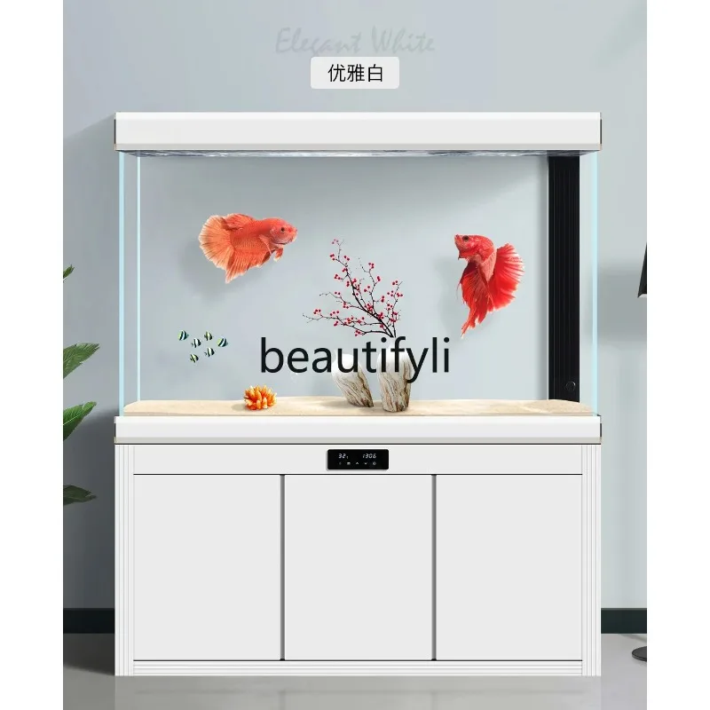 ALarge bottom filter ultra-white fish tank aquarium living room ecological household H  hH