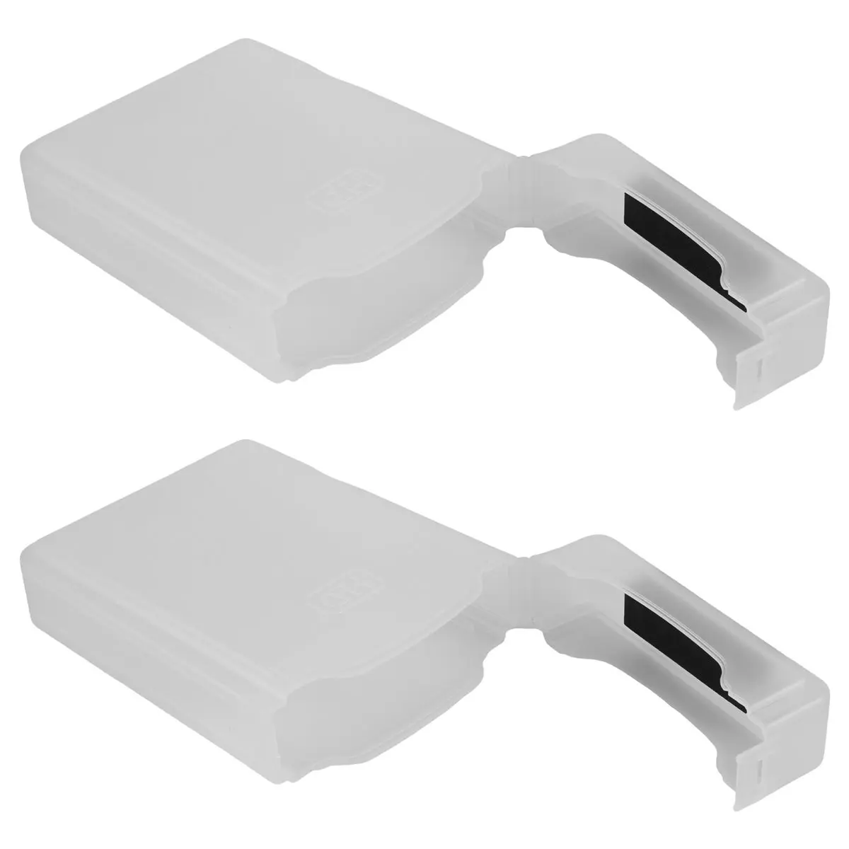 A99X 2 packs Clear 3.5 INCH SATA HDD Hard Drive Storage Case