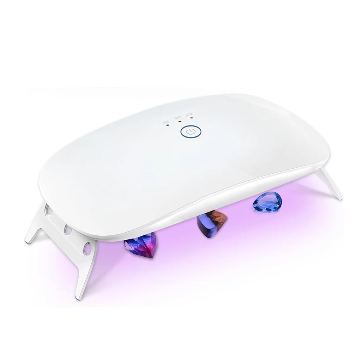 Luz UV plegable para resina, lámpara UV portátil de curado rápido de mayor potencia, suministros para moldes de resina UV