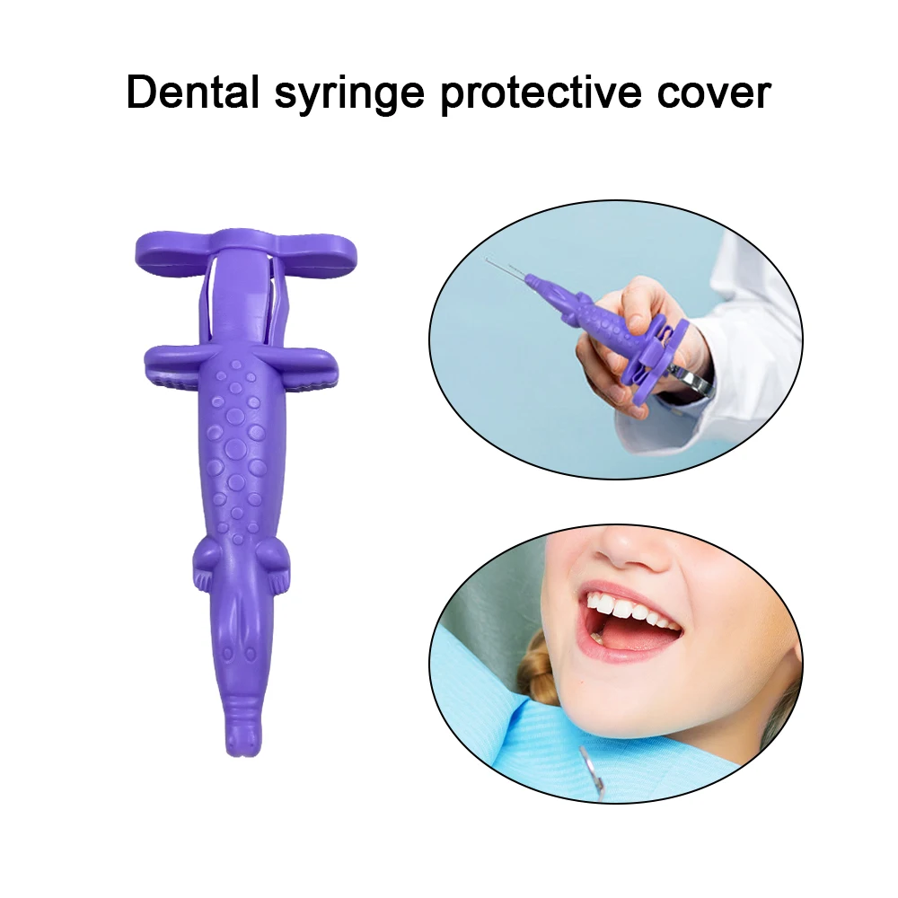 2 قطعة قابلة لإعادة الاستخدام حقنة الأسنان كم التمساح على شكل طب الأسنان حقنة الغطاء الواقي طبيب الأسنان الجراحية حاقن أداة أداة #5