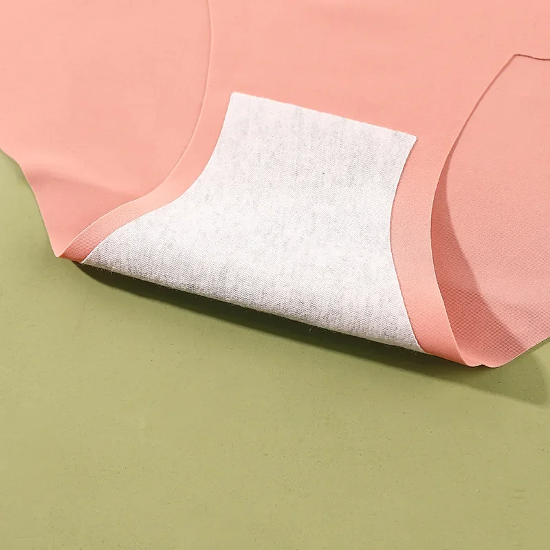 3PCS new summer girls' underwear with ice silk and no traces women's comfortable sexy underwear  breathable solid color sexy image 5