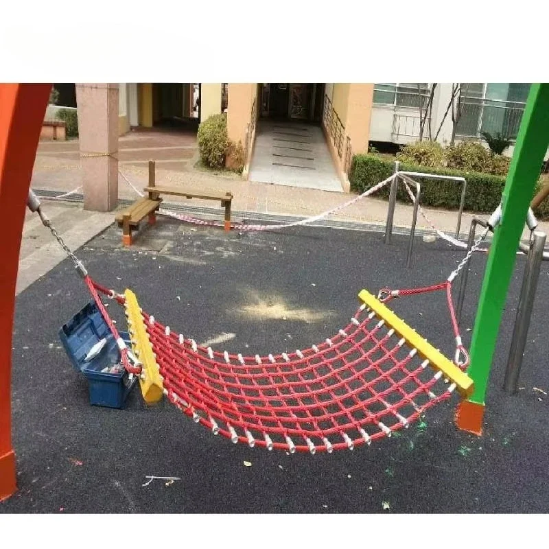 Heavy Duty Outdoor Hammock Swing Made of Combination Rope for Commercial Use Playground