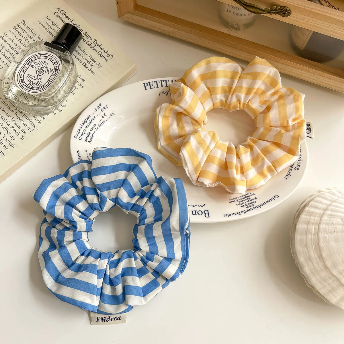 

Striped Elastic Hair Band Girls Fashion Ponytail Headband Large Scrunchies Hair Rope Tie Rubber Band Hair Accessories Headdress