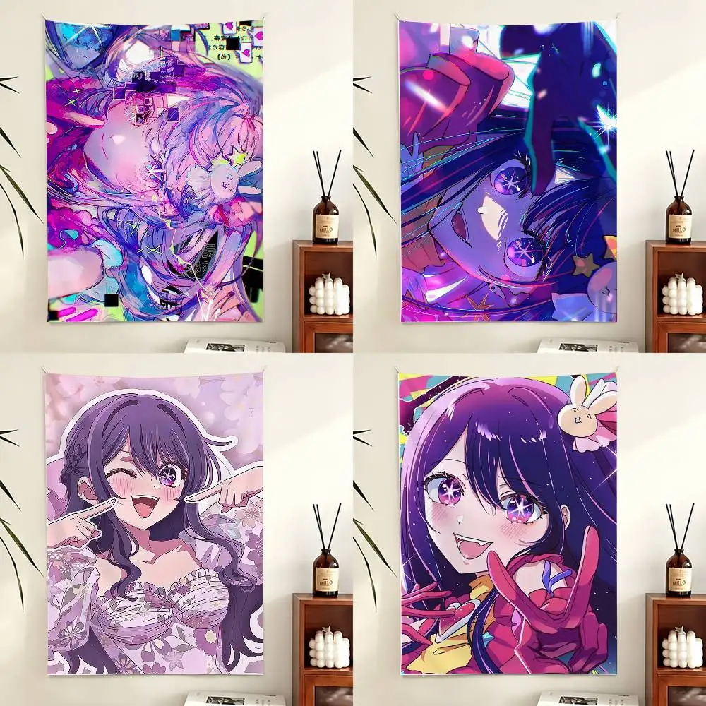 Anime A-Ai H-Hoshino Flag Outdoor Decorations for Bedrooms Home Decor Items Decoration Banners