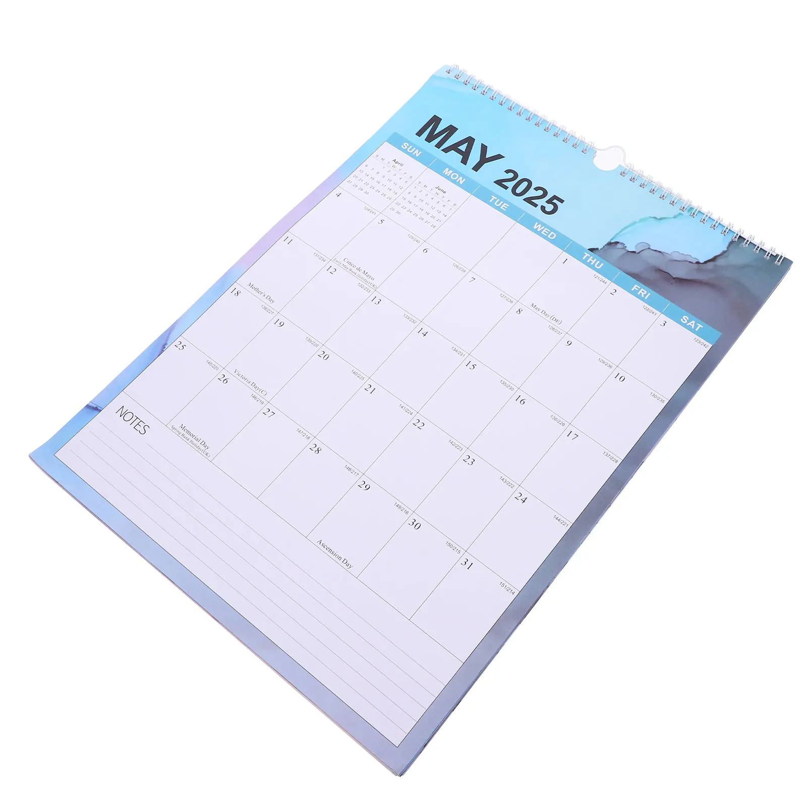 

2024 Wall Hanging Spiral Binding Monthly For Office Home Use Large Clear Printed Delicate Family Planner Memos Countdown Paper