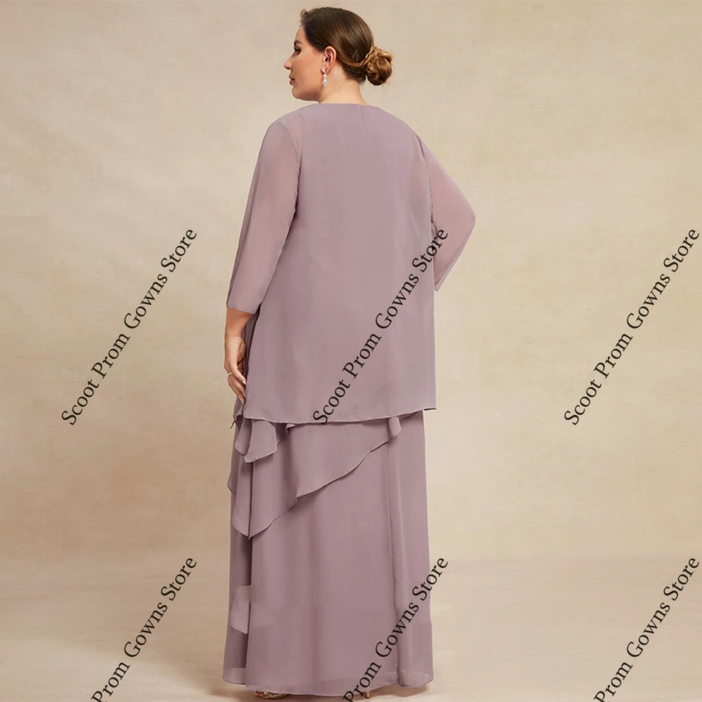 สีชมพูชีฟองชุดเจ้าสาว 3/4 Sleeve ชุดแต่งงานสําหรับผู้หญิง 2025 ฤดูร้อนใหม่ประดับด้วยลูกปัดชายหาด Robe De Soirée