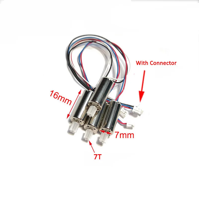 

7x16mm Motor with 7Teeth Engine Gear Mot Part Fit for RC Drone LS-E525 E525 E88 E88PRO P5 Pro Quadcopter CW CCW Motor Accessory