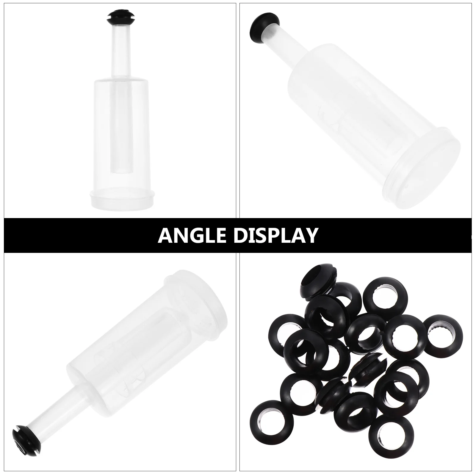 

1Set One-Way Valve Brewing Air Locks Silicone Stopper Kit Three-Piece Exhalation for Home Brew Wine Beer Preservation Supplies