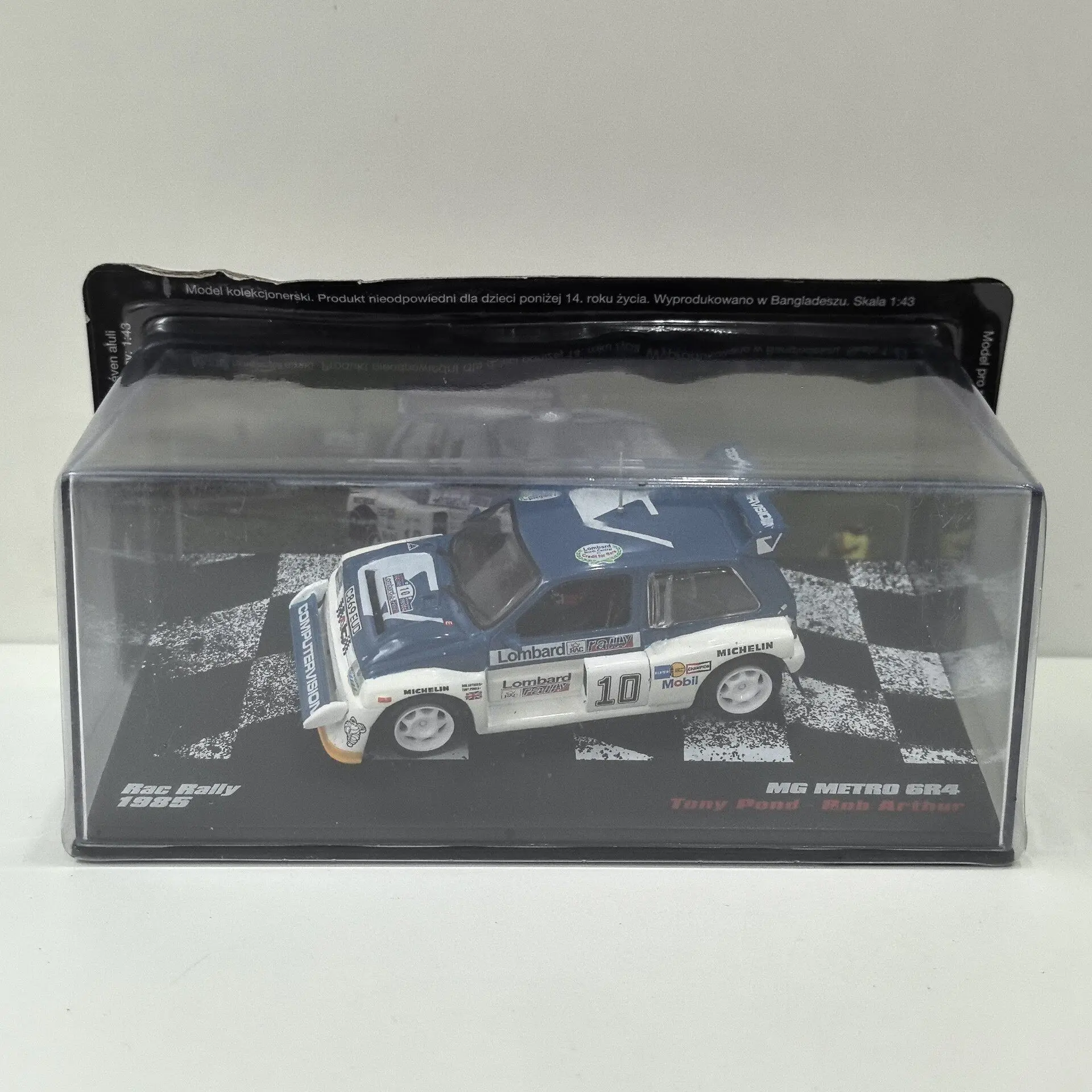 

Модель IXO 1/43 MG METRO 6R4 из литого металла # Модель гоночного автомобиля T4 из сплава, 1985 года выпуска, 10 штук