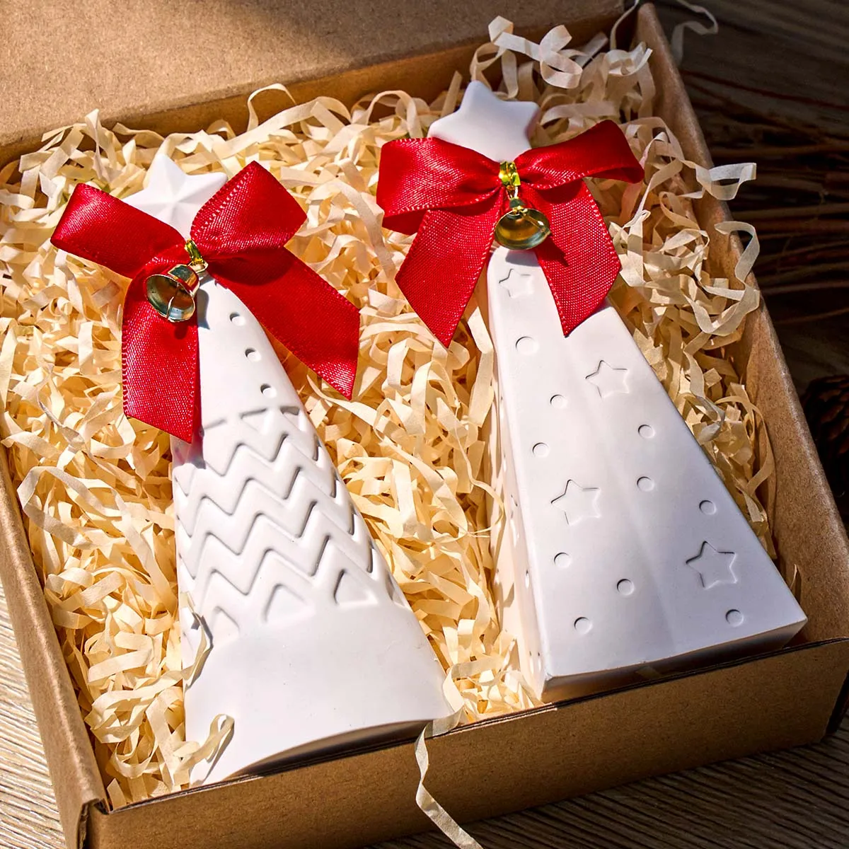 Weihnachten Ornament Säule Silikon Kerze Form DIY Handgemachte Stern Kegel Aromath Seife Gips Harz Weihnachten Formen Hause Handwerk Dezember – Detail 1