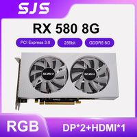 SEJISHI SJS RX580 8G Video Card GDDR5 Memory Gaming Graphics Card Desktop Computer RGB placa de video AMD Radeon RX 580 8GB GPU