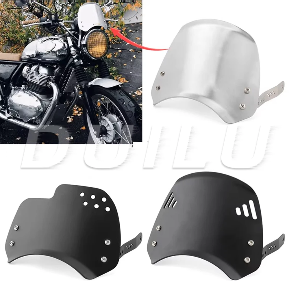 

For Royal Enfield Scram 411 Himalayan 650 BS6 Scrambler 650 Accessories Retro Windscreen Windshield Wind Screen Deflector Cover