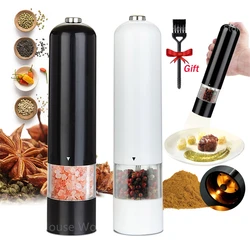 Automatic Salt Pepper Grinder Electric Spice Mill Grinder Seasoning Adjustable Coarseness Spice Grinder Kitchen Cooking Tools