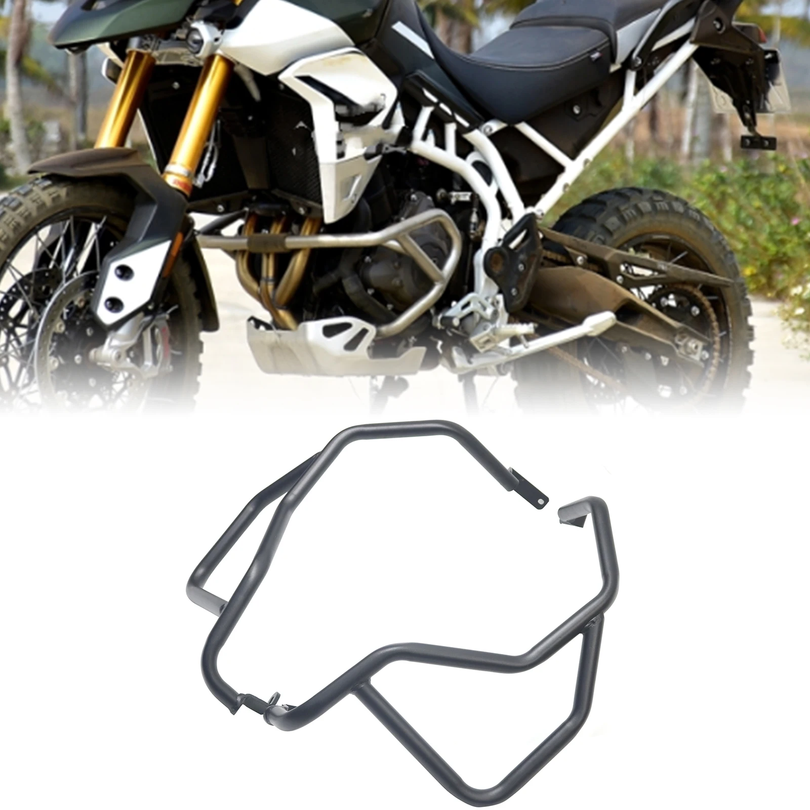 

Защитная дуга (крэш-бар) для двигателя мотоцикла Triumph Tiger 900GT 2025-2026, верхняя, с кронштейном для крепления