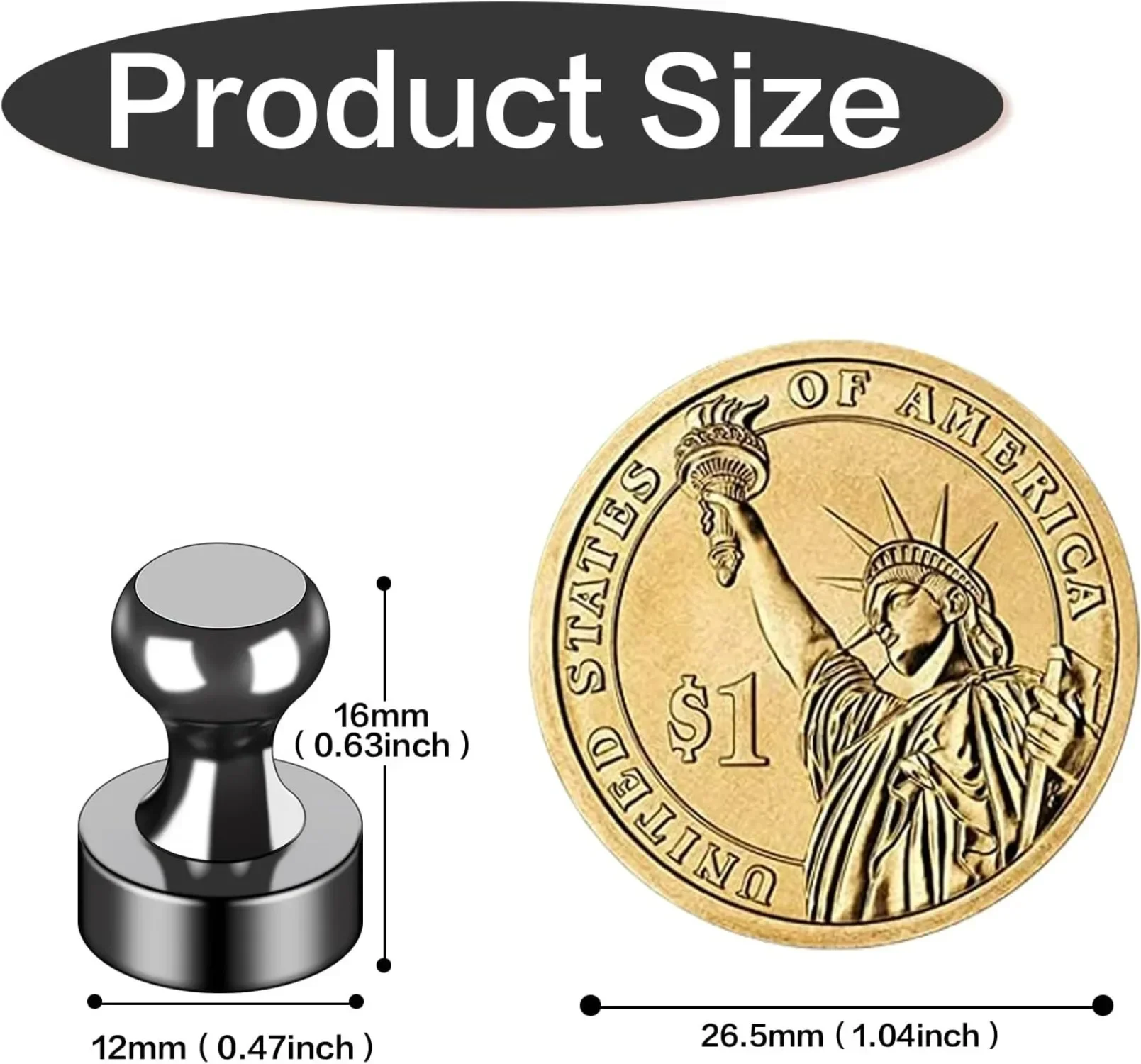 Super Strong Neodymium Magnets Magnet Neodymium Push Sucker Magnet Thumbtack Durable Steel Magnetic Pushpins Pin for Whiteboard