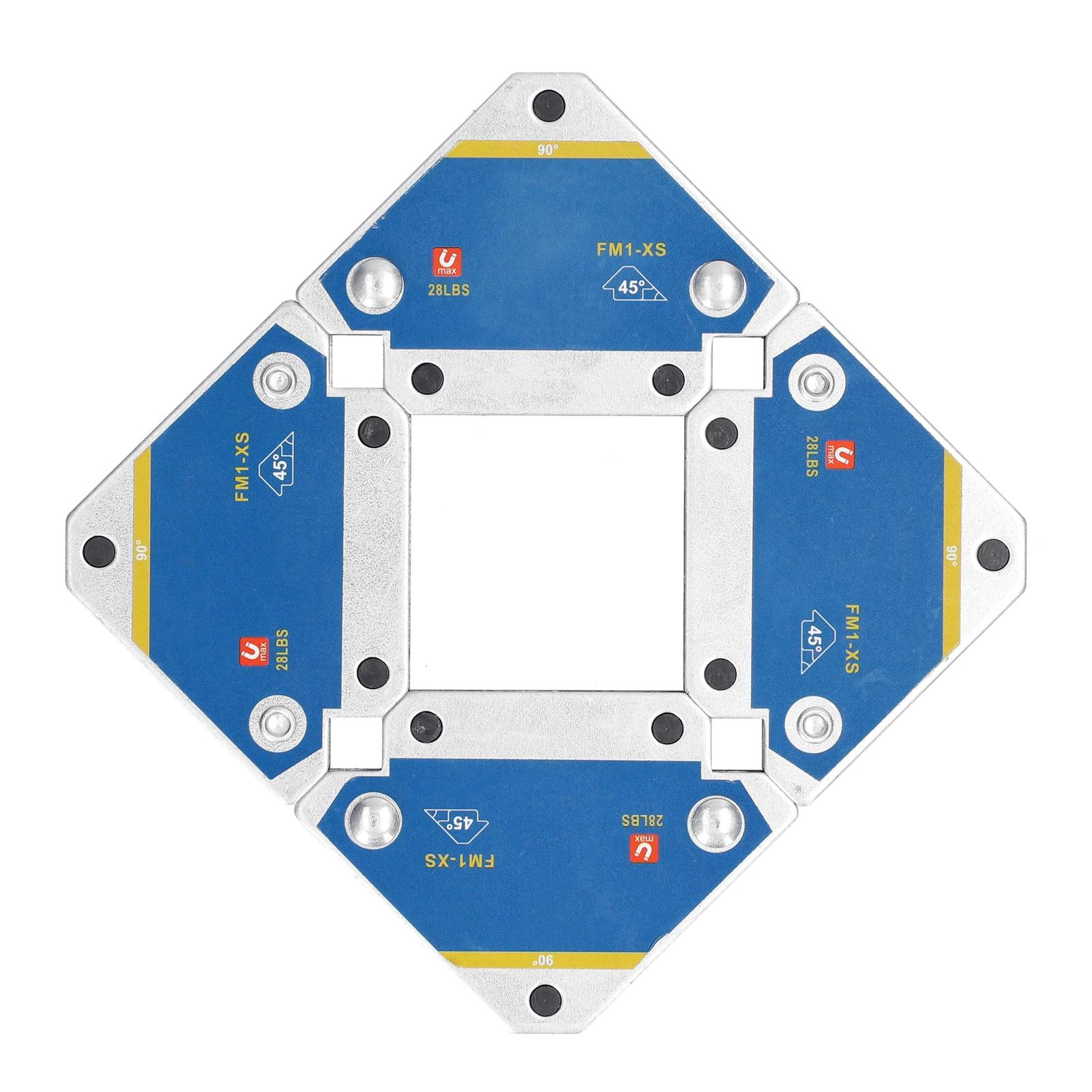 

Магнитный сварочный фиксатор 45. ° 90 ° 135 ° Многоугольный магнитный сварочный позиционер, ферритовый вспомогательный локатор, сварочный фиксатор