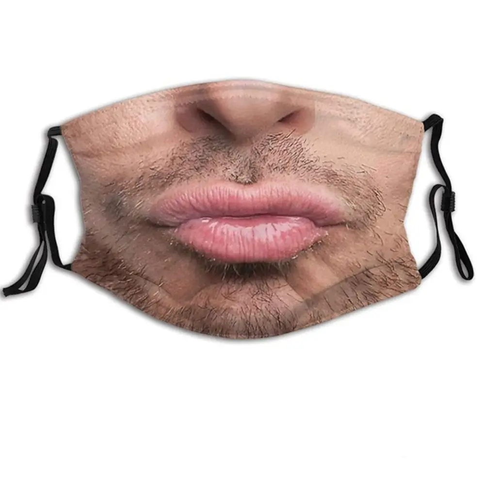 Facial Expression 3D Three-dimensional Mask Breathable Personality Funny Printed Mask Printed Imitation Party Cosplay Mask