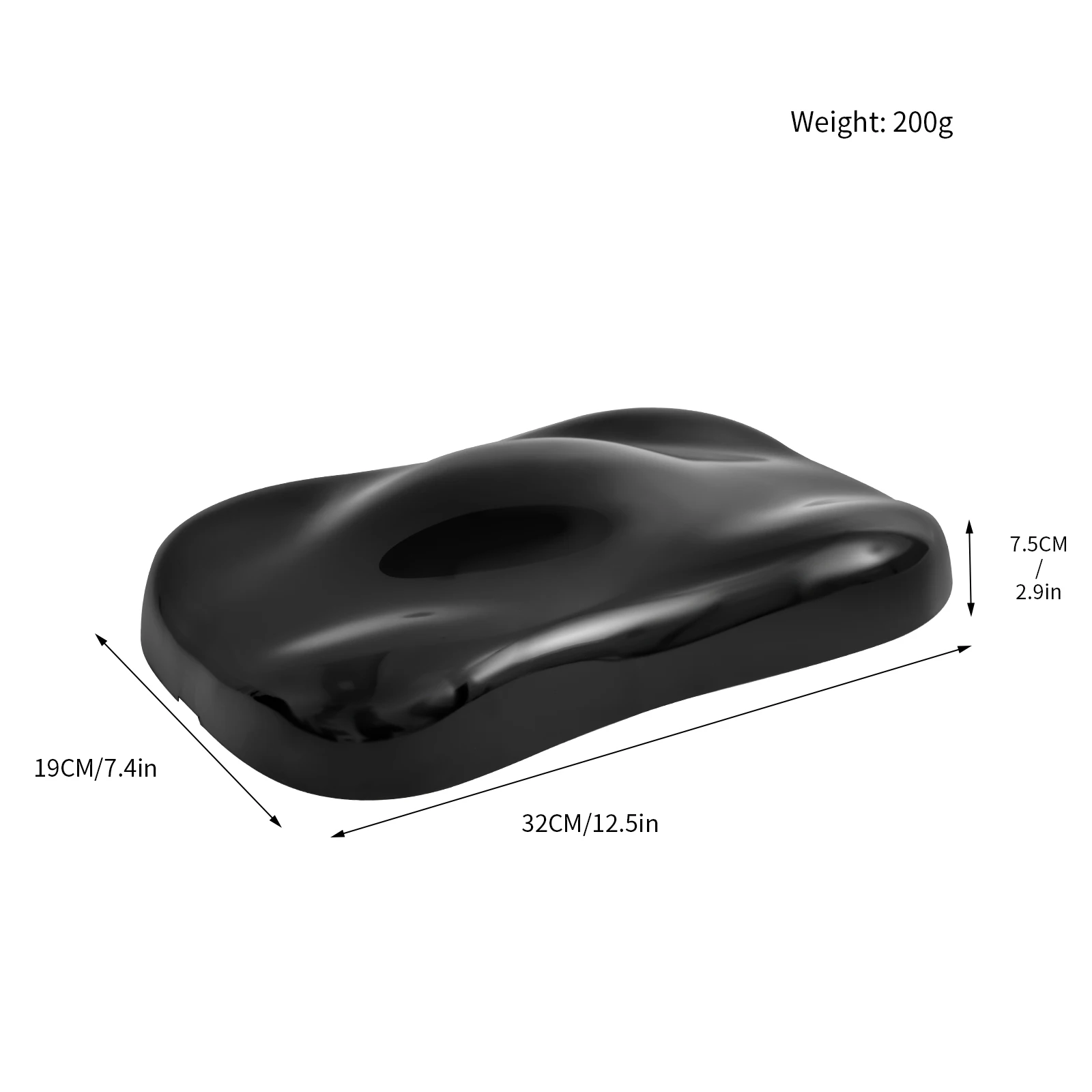 32cm Black Speed Shape Color Sample Display Model for Vinyl Wrap and Car Paint, Auto Film Swatch Matching Car Wrap Tool