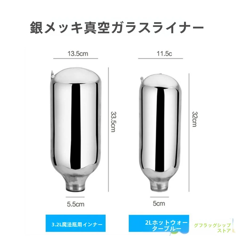 

Small Size 5 Pou 20 Liter Glass Inner Tank Thermal Bottle Insulated Water Heater Sturdy Iron ell Portable Gourmet Drinkware