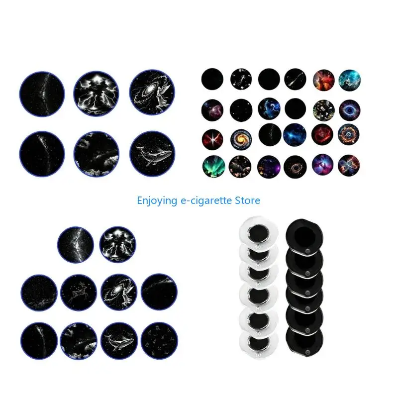 Change the Display with Space Theme Picture Slides, Replacement Films for Compatible USB Projection Bedroom Lamp Y4QF