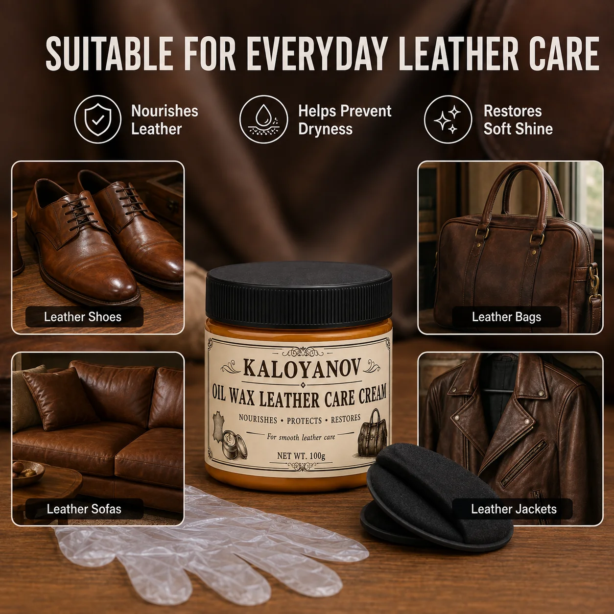Kit de Soin du Cuir 100g : Crè - Shoe Polish Cream avis et prix