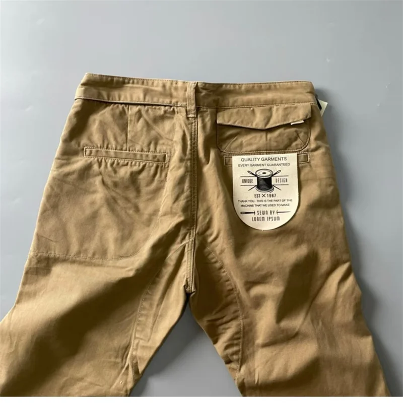 Pantalones Cargo informales para hombre, ropa de trabajo táctica holgada, reseñas coreanas, Muchas prendas, 2024