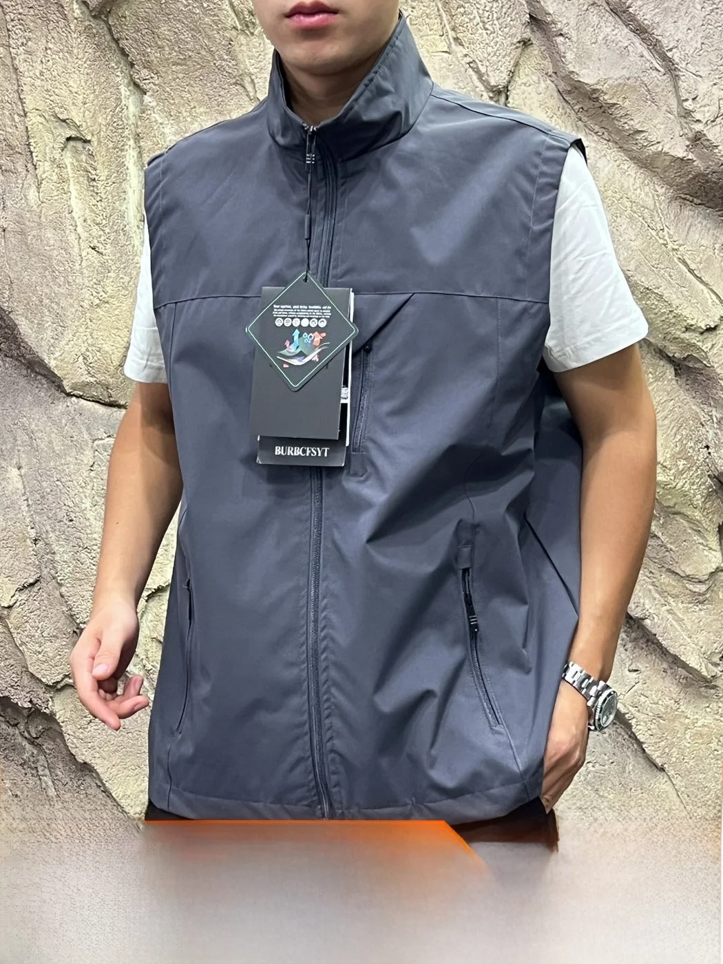 Men's Softshell Vest Commuting! Mountain Wild Quick Switch! Mesh ! Waterproof Windproof! Spring Autumn Polyester Fiber