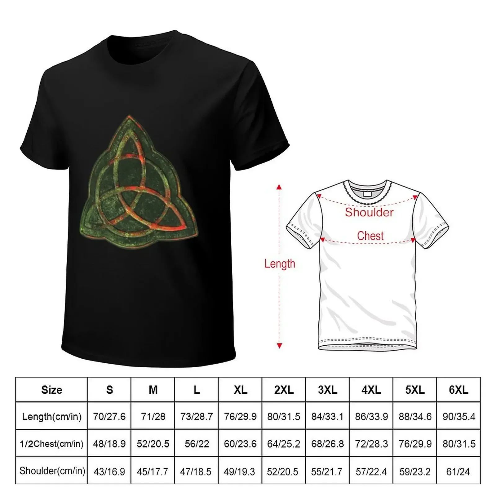 Book of Shadows - Charmed Triquetra Design T-Shirt tees cute tops plain black t shirts men