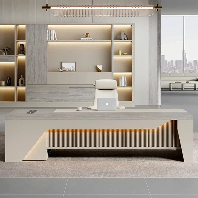 Picture 5: Reception Computer Office Desk Corner Modern Conference Gaming Computer Table Study School Executive Tavolo Trendy Furniture