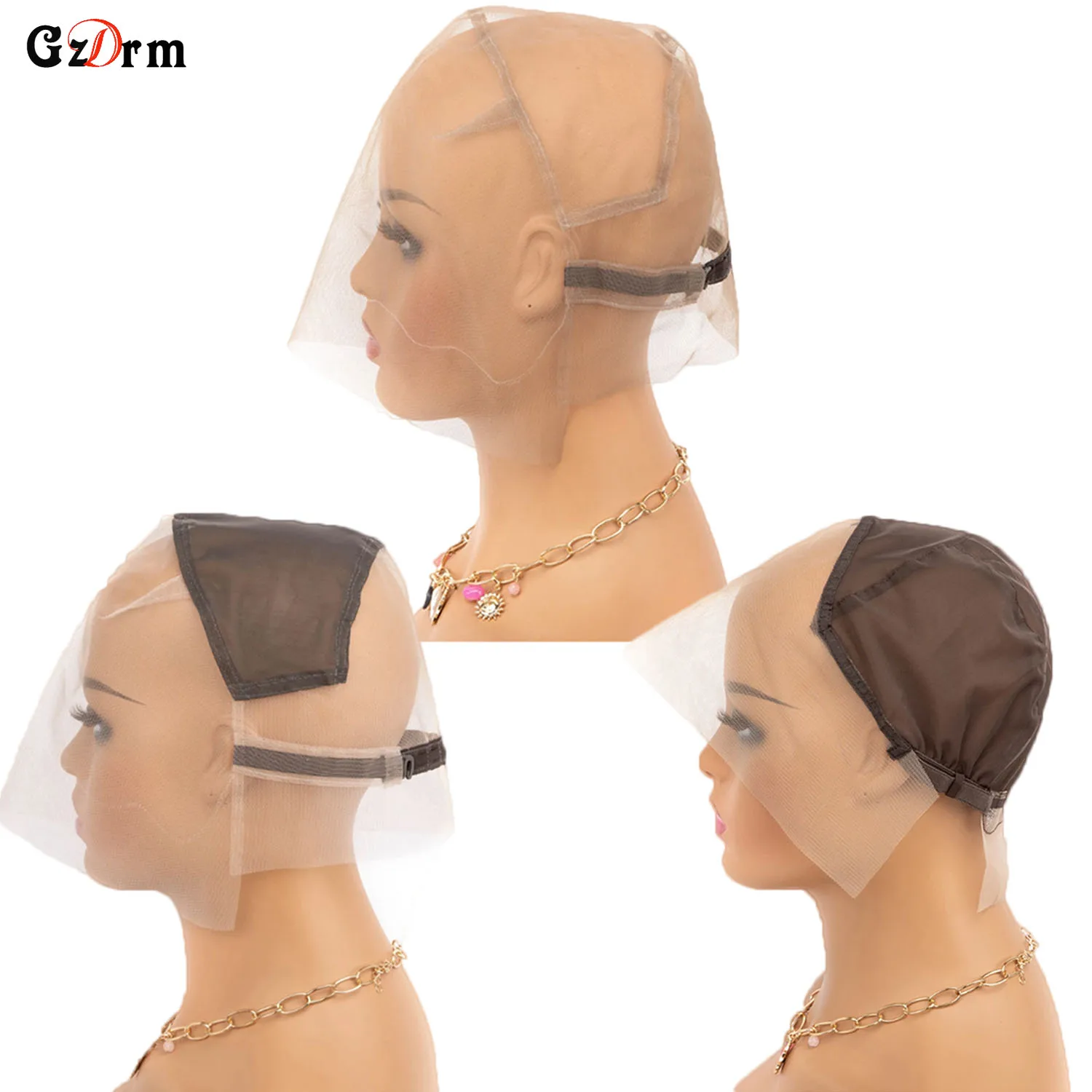 Full Lace Wig Cap with adjustable straps Wig base for Ventilating or Knotting Wig foundation Wig Making Cap