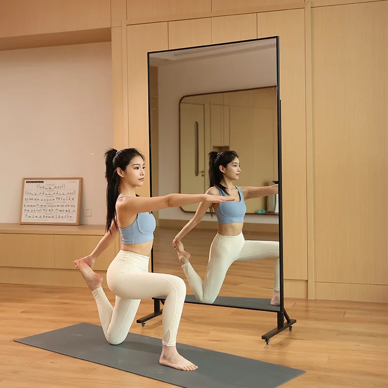 

Movable dance mirror universal wheel floor mirror household
