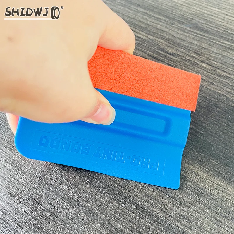 Car Magnetic Card Squeegee Vinyl Film Non-Scratch Scraper Window Suede Felt Cloth Edge Window Tinting Car Wrap Tool Accessories